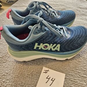 Hoka Blue and Pink Athletic Shoes